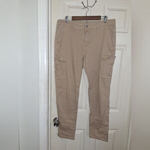 Manfinity Tan Cargo Pants Straight Leg
